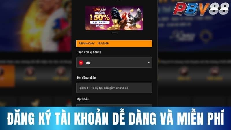 Đăng ký tài khoản đơn giản và hoàn toàn miễn phí Đăng ký tài khoản đơn giản và hoàn toàn miễn phí